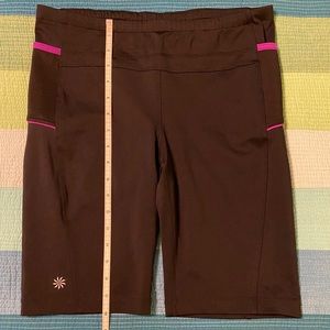 Athleta Black Cycling/Yoga/Run Shorts with Pockets